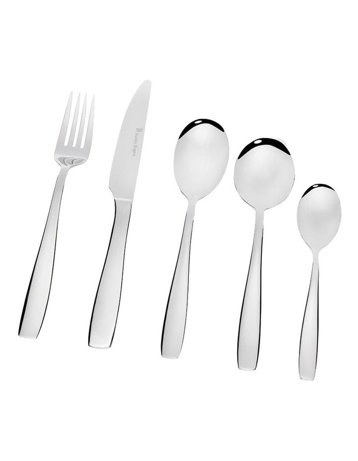 Amsterdam Cutlery Set 40 Piece in Silver