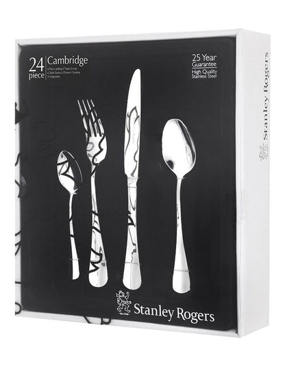 Cambridge Cutlery Set 24 Piece in Silver