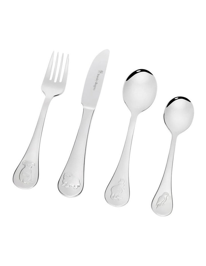 Children's Cutlery 4 Piece Set - Australian Animals