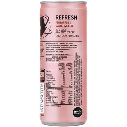 V Energy Refresh Pineapple & Watermelon Zero Sugar Can 250ml