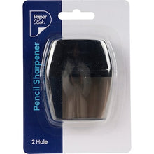Paperclick 2 Hole Pencil Sharpener Assorted each