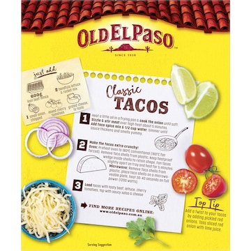 Old El Paso Stand 'N Stuff Taco Kit Mexican Style 295g