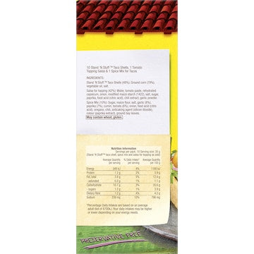 Old El Paso Stand 'N Stuff Taco Kit Mexican Style 295g