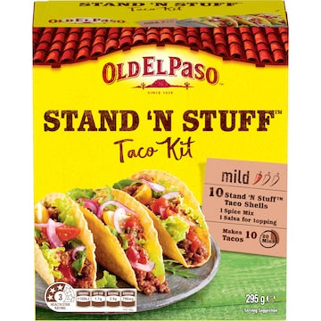 Old El Paso Stand 'N Stuff Taco Kit Mexican Style 295g