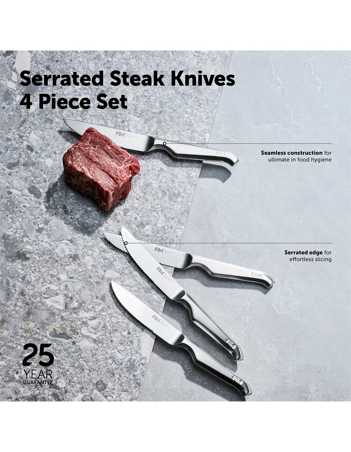 FURI STEAK KNIVES SET OF FOUR