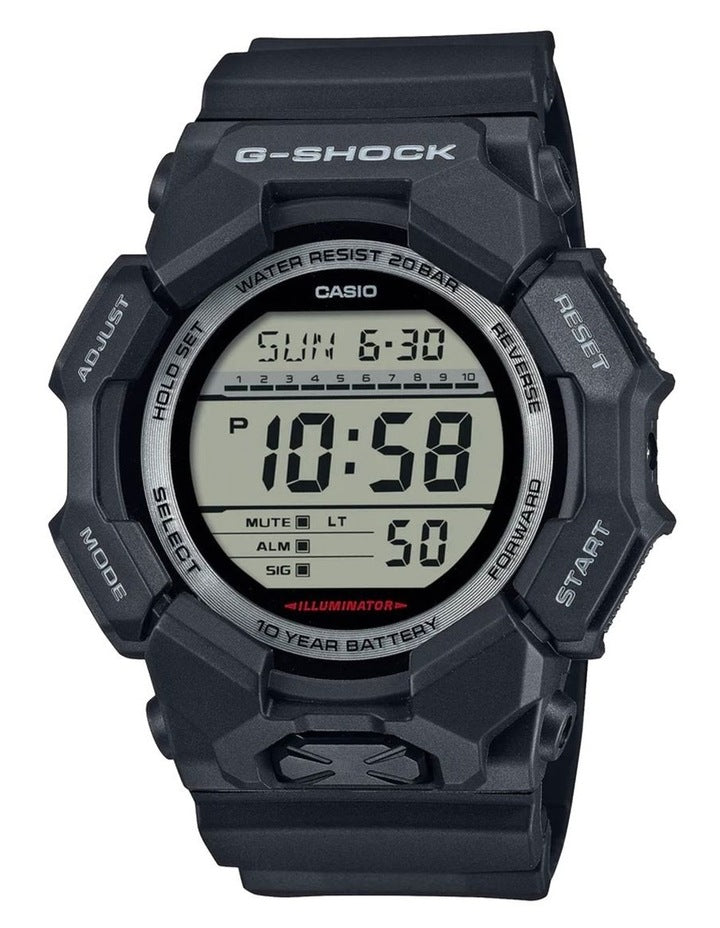 GD010-1D Digital Watch in Black