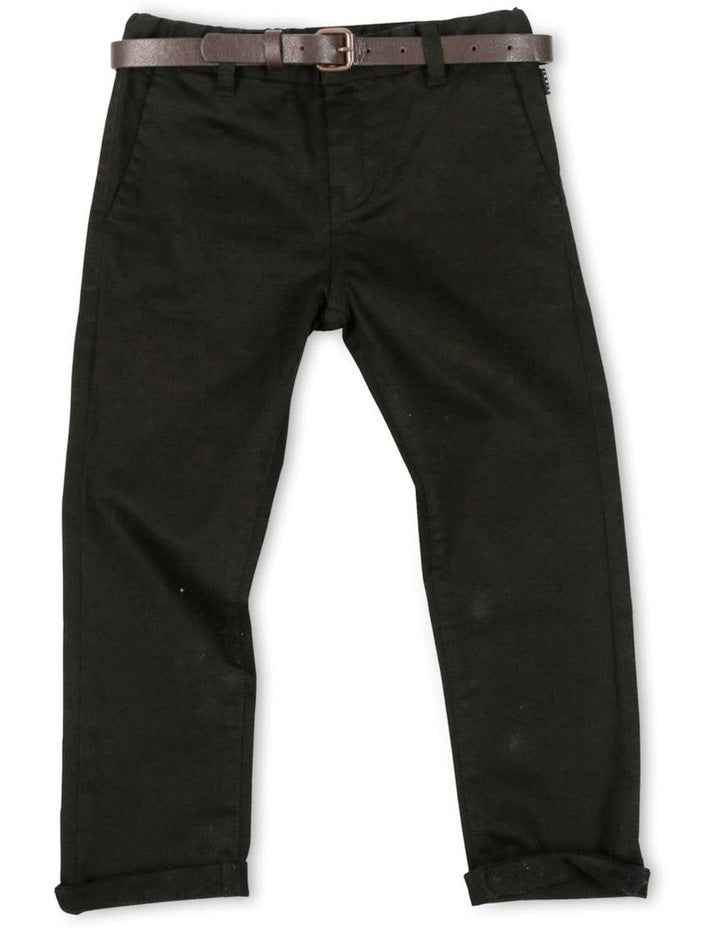 Cuba Stretch Chino (8-16 Years) in Black
