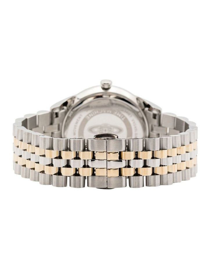 Seymore Dial Strap Watch in Two Tone