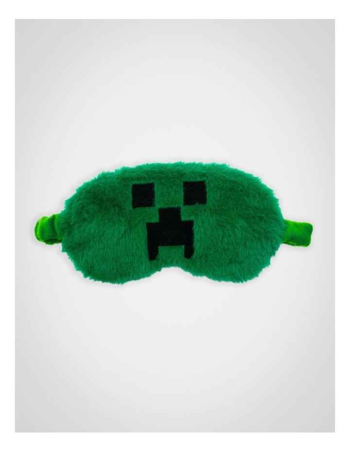 Creeper Fur Eye Mask in Green
