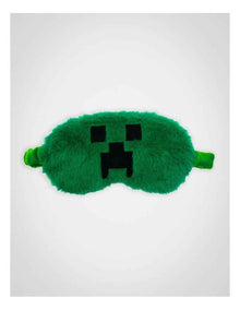 Creeper Fur Eye Mask in Green