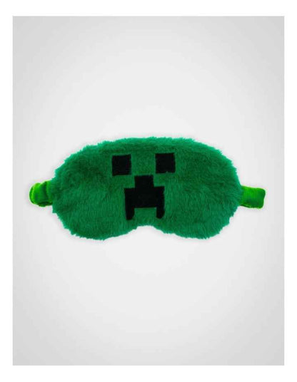 Creeper Fur Eye Mask in Green