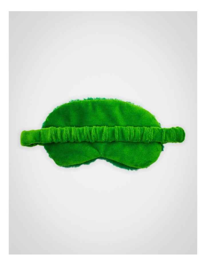 Creeper Fur Eye Mask in Green