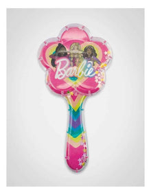 Glitter Hairbrush with Flower Design