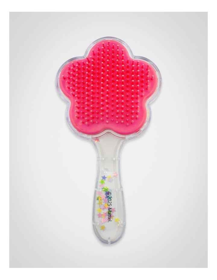 Glitter Hairbrush with Flower Design