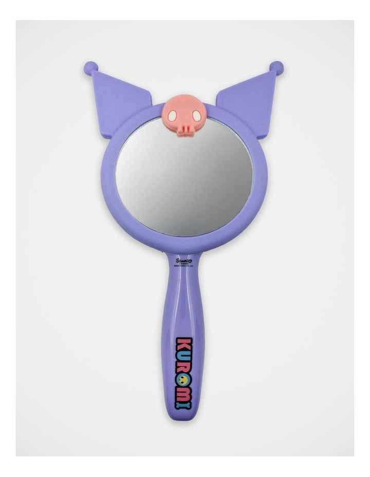 Kuromi Mirror Hairbrush in Purple