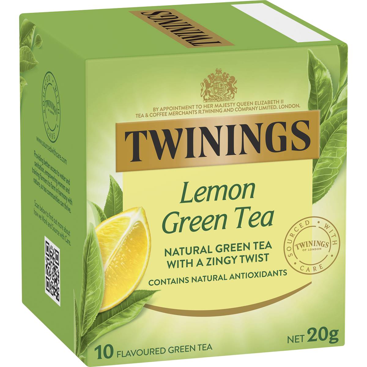 Twinings Green Tea & Lemon Tea Bags 10 Pack