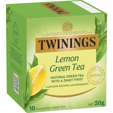 Twinings Lemon Green Tea Bags 10 pack