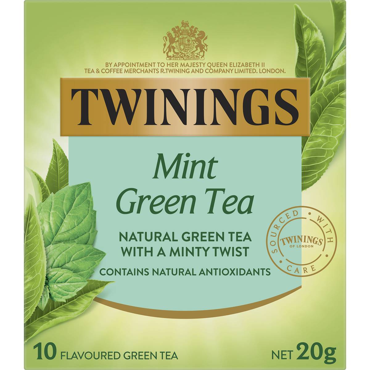 Twinings Green Tea & Mint Tea Bags 10 Pack