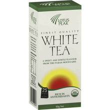 Lotus Peak White Tea Bags 25 Pack 50g