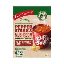 CONTINENTAL CUP A SOUP:PEPPER STEAK &:.:52 GRAM