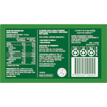 John West Chunky Tuna In Olive Oil Value 95g x 12 pack