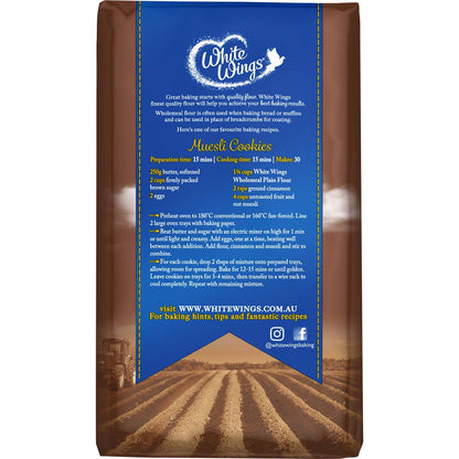 White Wings Plain Flour Wholemeal 1kg