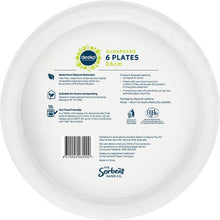 Deeko Sugarcane Plates 26cm 6 Pack