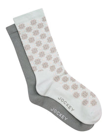 Circulation Pattern Crew Socks 2 Pack in Muli