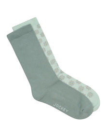 Circulation Pattern Crew Socks 2 Pack in Muli