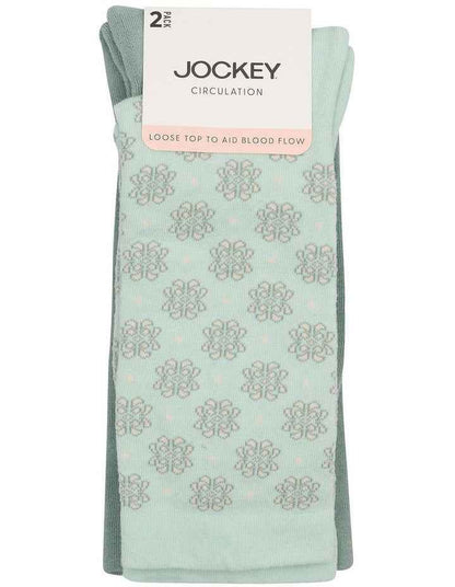 Circulation Pattern Crew Socks 2 Pack in Muli