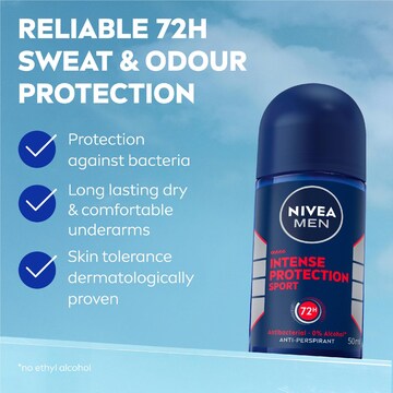 Nivea MEN Intense Protection Sport 72HR Roll On Deodorant 50mL
