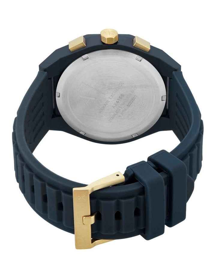 Blue Silicone Chronograph Watch - 44mm