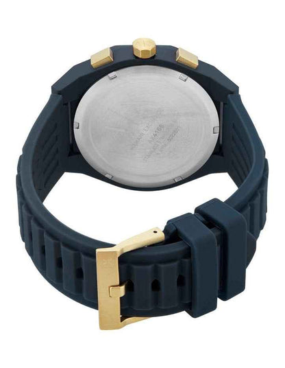 Blue Silicone Chronograph Watch - 44mm