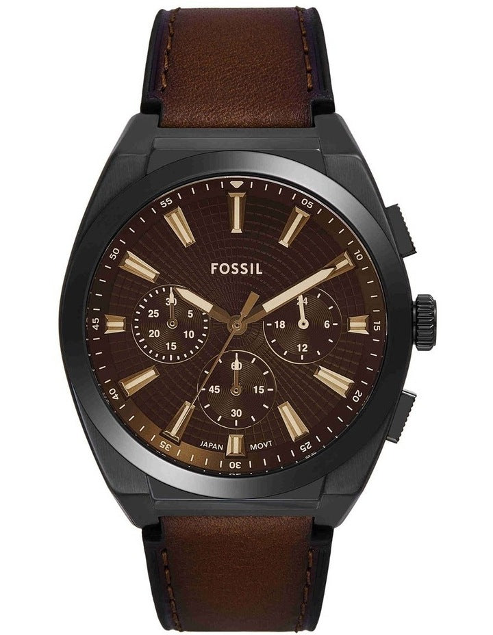 Everett Chronograph Watch FS6108 in Brown