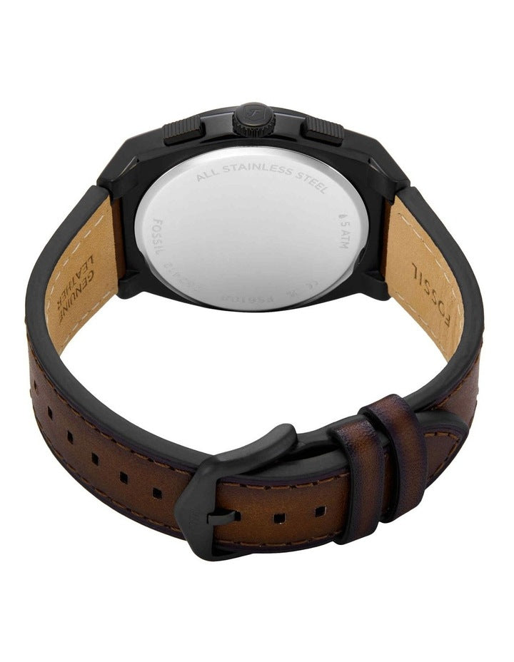 Everett Chronograph Watch FS6108 in Brown