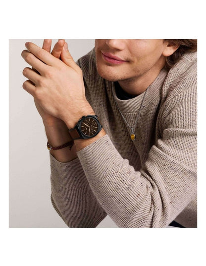 Everett Chronograph Watch FS6108 in Brown
