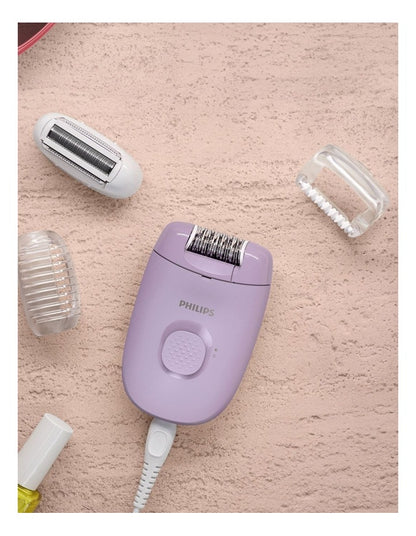 Series 2000 Epilator 2 Attachments Hair Removal BRE237/00