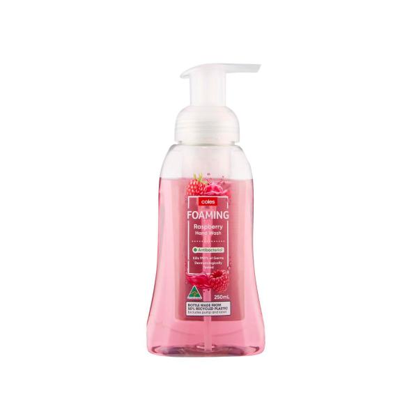 COLES FOAMING HAND WASH RASBERRY