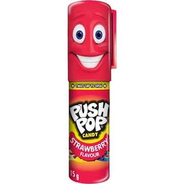 Topps Push Pop Candy Assorted 15g