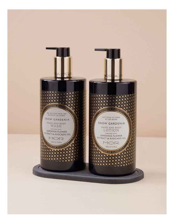 Snow Gardenia Bath & Body Duo with Tray