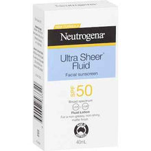 Neutrogena SPF 50 Ultra Sheer Fluid Face Sunscreen 40mL
