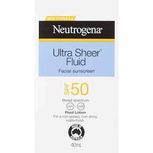 Neutrogena SPF 50 Ultra Sheer Fluid Face Sunscreen 40mL