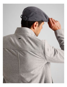 Driving Cap in Smaller Scale Houndstooth