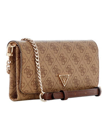 Noelle Ii Crossbody Bag in Latte Logo/Brown