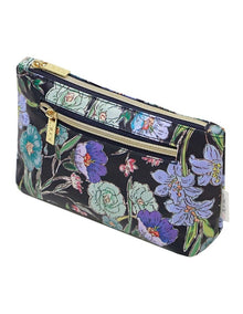 Small Cosmetic Bag in Fleur Ink