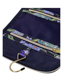Essential Hanging Cosmetic Bag in Fleur Ink