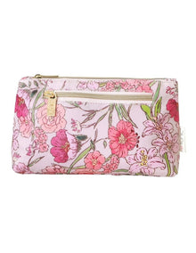 Small Cosmetic Bag in Fleur Rose