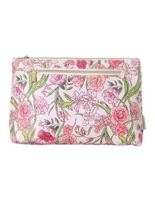 Large Cosmetic Bag in Fleur Rose