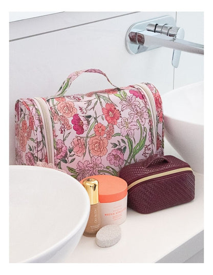 Essential Hanging Cosmetic Bag in Fleur Rose