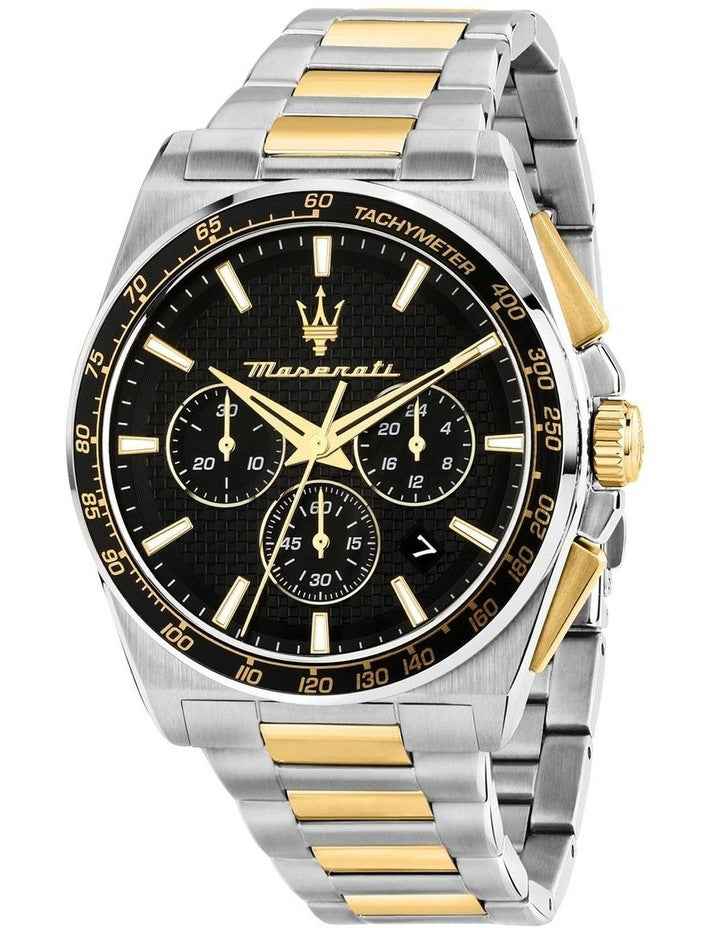 Velocita Chrono Dial Stainless Steel Strap Watch 43mm in Two Tone